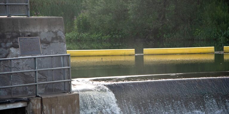 Corbett's Dam Water's Edge and ice booms