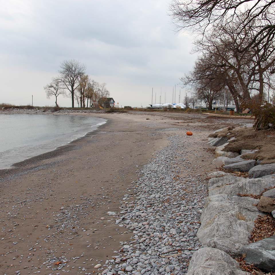 Reinforced Lake Ontario Shoreline to slow erosion