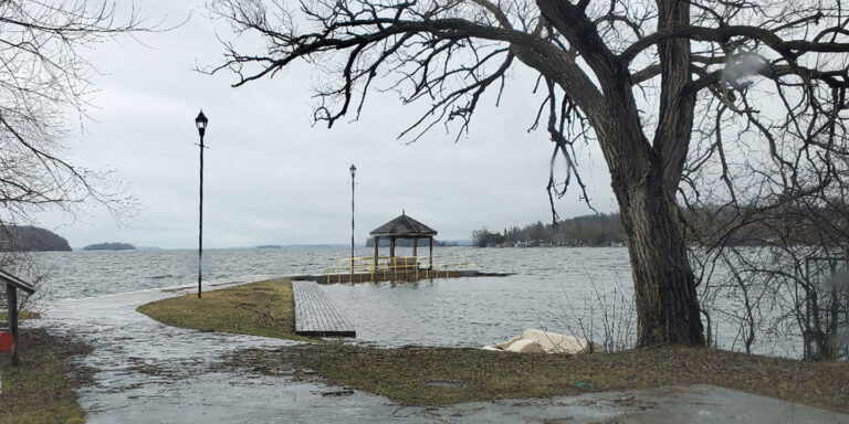 Rice Lake with some shoreline flooding